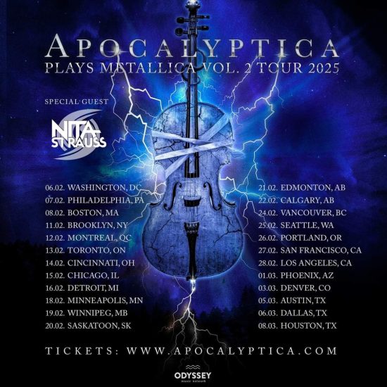 Nita Strauss Apocalyptica tor